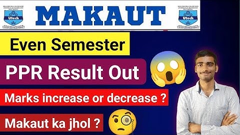 Makaut PPR Result has been out 😱#makaut