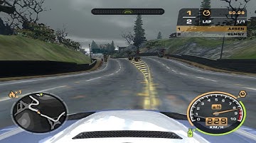 NFS MW Gray Point 1st lap BMW no NOS no timebug