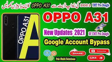 Oppo A31 Pin Pattern Unlock l Umt Mtk New Update 2021 Latest Update Unlock Oppo mobile