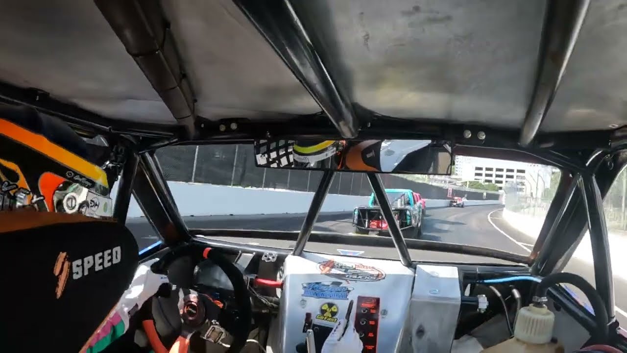 Davey Hamilton Jr Stadium Super Truck Onboard