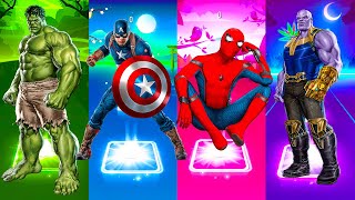 Telis Hop EDM \& Phonk Rush - Hulk vs Captain America vs Spider-Man vs Thanos