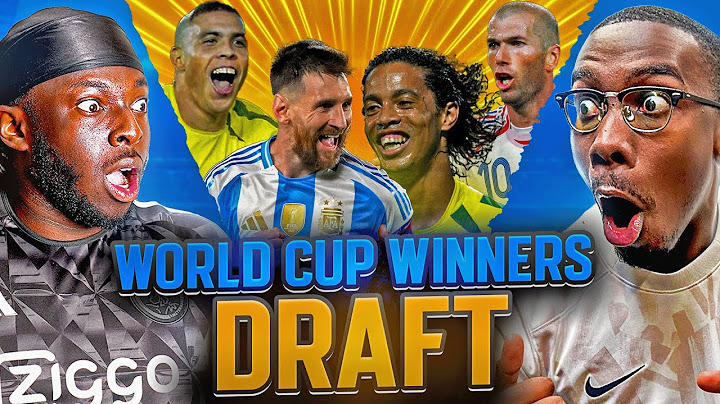 ULTIMATE WORLD CUP WINNERS DRAFT was MAD 🔥