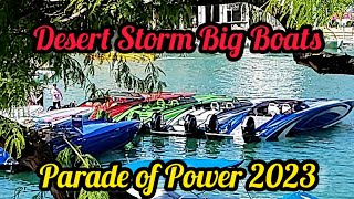 Desert Storm 2023 Parade of Power Lake Havasu City. Million Dollar Boats Parade #lakehavasu #boats