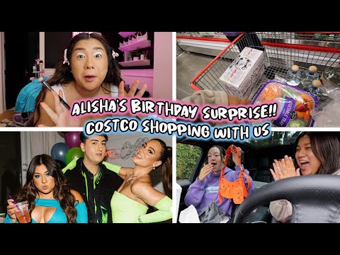 BFF BIRTHDAY SURPRISE!! + costco shopping with us lol