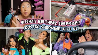 BFF BIRTHDAY SURPRISE!! + costco shopping with us lol