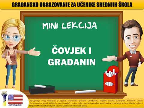 SŠ Mini lekcija - Čovjek i građanin