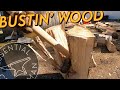 Splitting wood is fun here are some tips