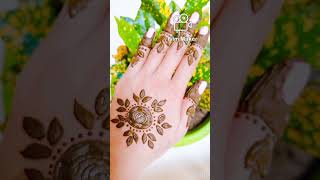 gol tikki mehndi design | simple gol mehndi designs | gol tikki mehndi #shorts