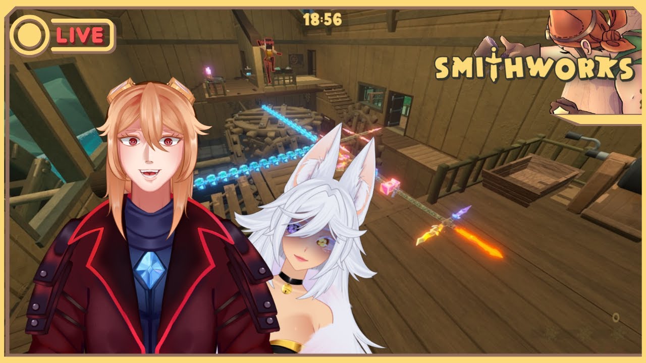 [ SMITHWORKS ]: DOIS VTUBERS BURROS JOGAM JOGO DE FERREIRO #aovivo ...