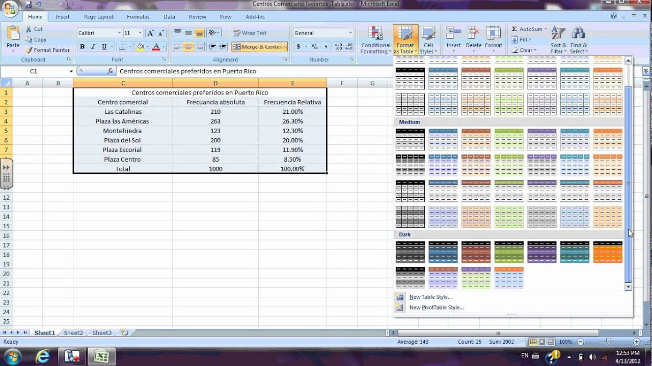 Cómo Hacer Una Tabla En Excel Youtube