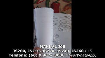 MANUAL JCB   JS200, JS210, JS220, JS240, JS260