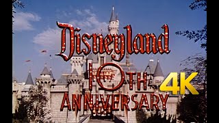 Disneyland’s 10th Anniversary (1965) | Walt Disney | 4K AI Upscale