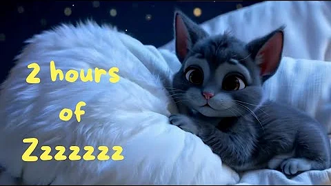 Watch the video about 2 Hours of Sleepy Cat Comfort |Rock-a-bye Baby Sleep Aid for Babies & **** |British shorthair Cat🐈‍⬛