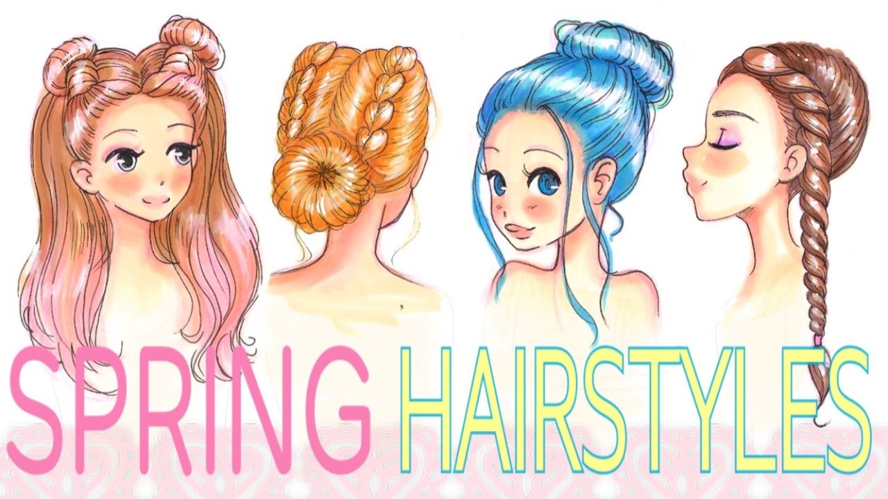 4 SPRING HAIRSTYLES !  EASTER TIME 🐰🌸 - YouTube