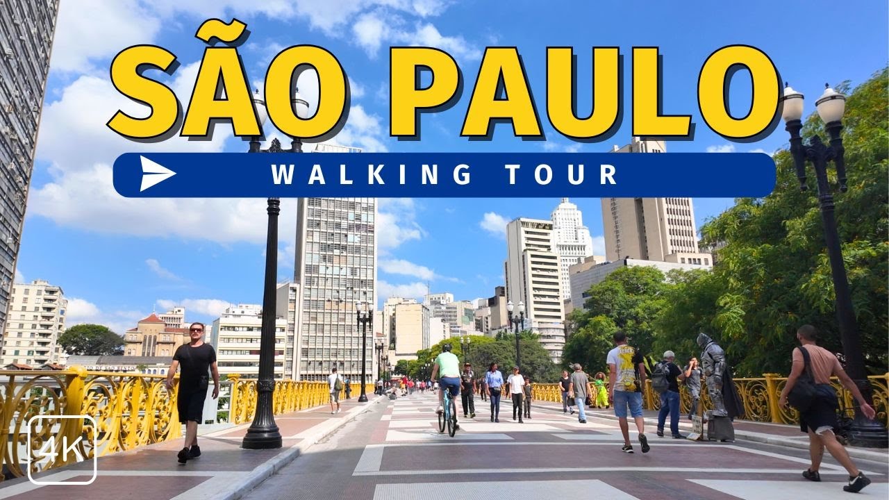 São Paulo: Republica | Historic Center | Brazil Walking Tour 4K w/ Captions