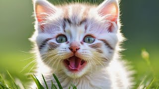 Super Cute Kitten Meow Meow Sounds - Baby Cat Meowing Loudly 🐈😺❤️