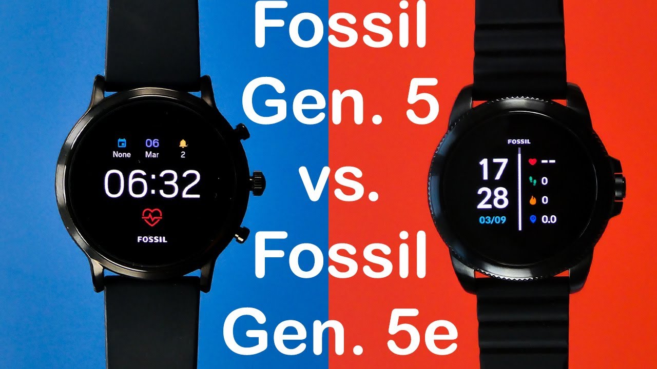 Fossil Gen 5 vs. Fossil Gen 5e | Smartwatch Comparison | What's the ...