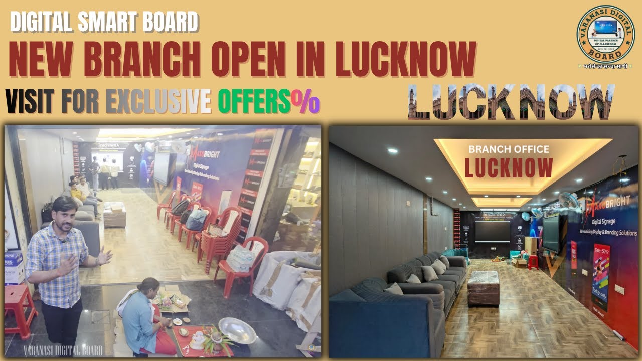 Varanasi Digital Board Lucknow New Branch Opening | Smart Board ...