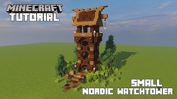 Small Nordic Watchtower Tutorial || Minecraft