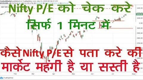 Nifty PE ratio kaise check karen ll   Nifty PE कैसे देखे  ll how to check Nifty PE ratio on NSE ll