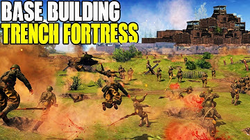 Can Noob WW2 US ARMY Hold Trench FORTRESS vs 8 Pro GERMAN ARMY Siege?! - Gates of Hell