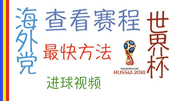 海外党查看世界杯赛程比分最简便的方法