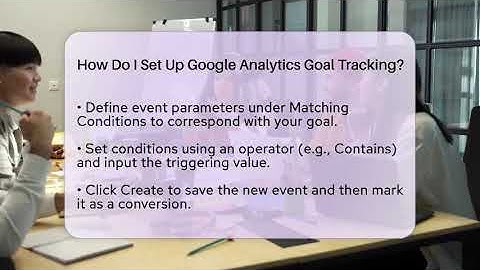 How Do I Set Up Google Analytics Goal Tracking? - SearchEnginesHub.com