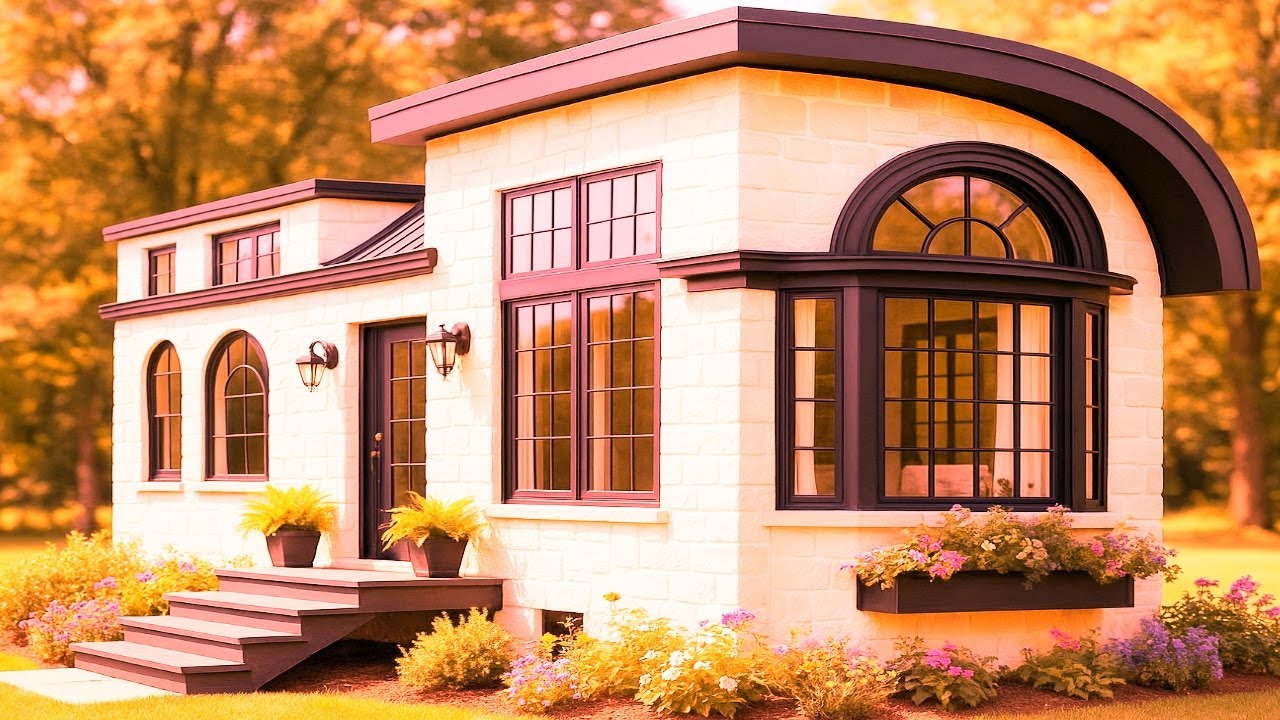 Этот крошечный дом площадью 300 квадратных футов сделан из дерева, он роскошный и современный, чт...