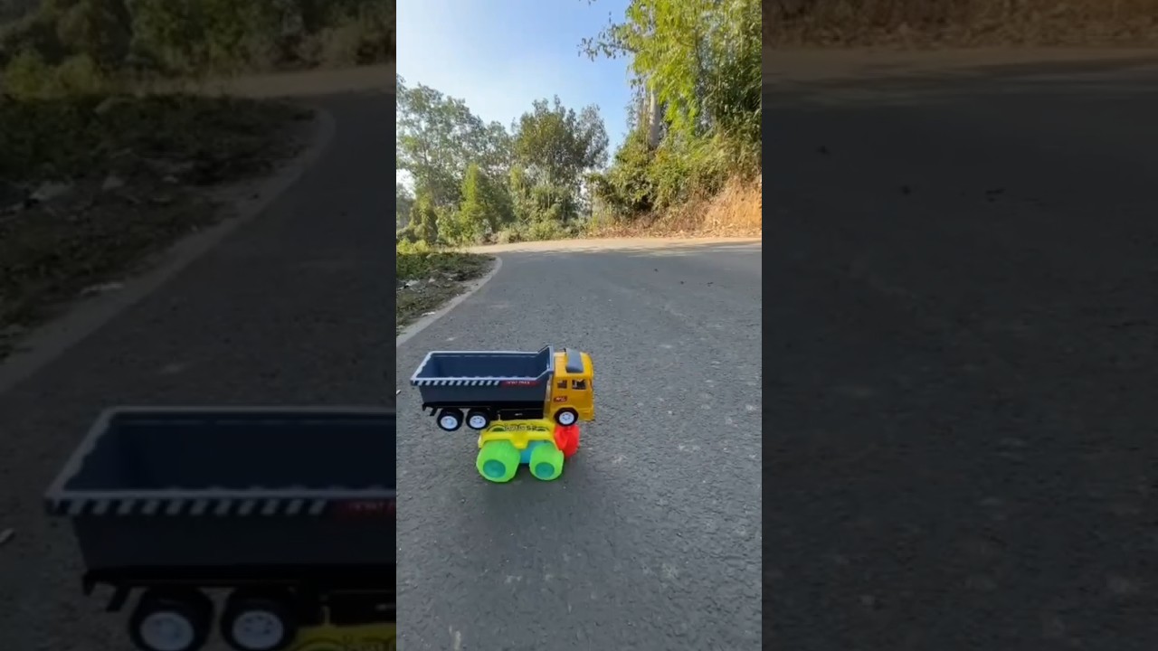 My New super lovely car v/s  1 truck  testing 