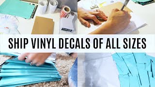 How to Package Vinyl Decal Orders for Shipping | Tips on Getting REPEAT Customers!