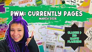 Plan With Me | 2026 March Currently Spreads | Classic & Big The Happy Planners 💜