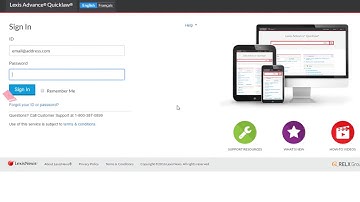 Lexis Middle East - First Sign On