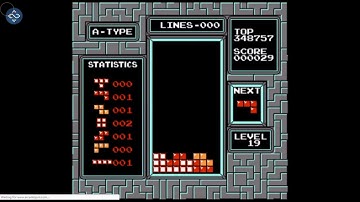 NES Tetris Emulator Lvl.19 start
