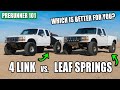 LEAF SPRINGS VS. 4 LINK! The ULTIMATE Comparison ~ PRERUNNER 101