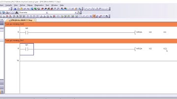 PLC board การเขียน ladder ปรับค่า output Analog