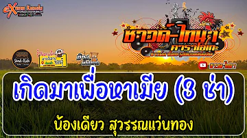 เกิดมาเพื่อหาเมีย (3 ช่า) คาราโอเกะ - น้องเดียว สุวรรณแว่นทอง