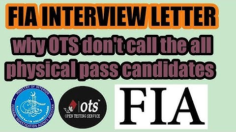 Fia interview why they don
