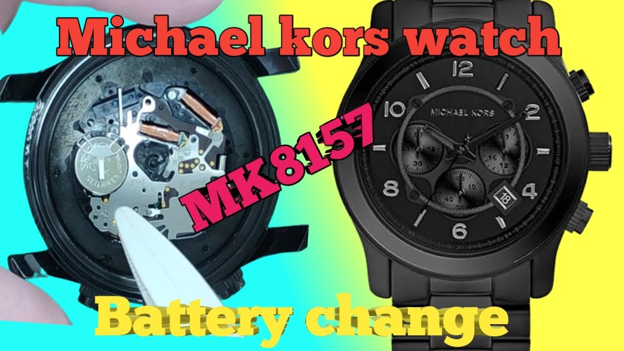 How to change Battery a Michael kors watch MK8157 #watchservicebd - YouTube