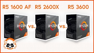 AMD R5 1600 AF vs. R5 2600X vs. R5 3600 CPU comparison 2021 - Which of these CPUs is the right one? AMD R5 1600 AF vs. R5 2600X vs. R5 3600 CPU comparison 2021 - Which of these CPUs is the right one?