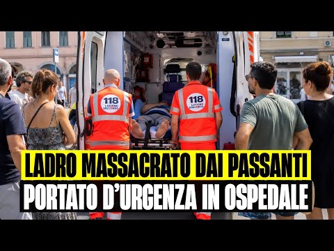 Video ULTIM'ORA LADRO MASSACRATO IN STRADA DOPO AVER STRAPPATO COLLANINA A UN GIOVANE - LIVORNO