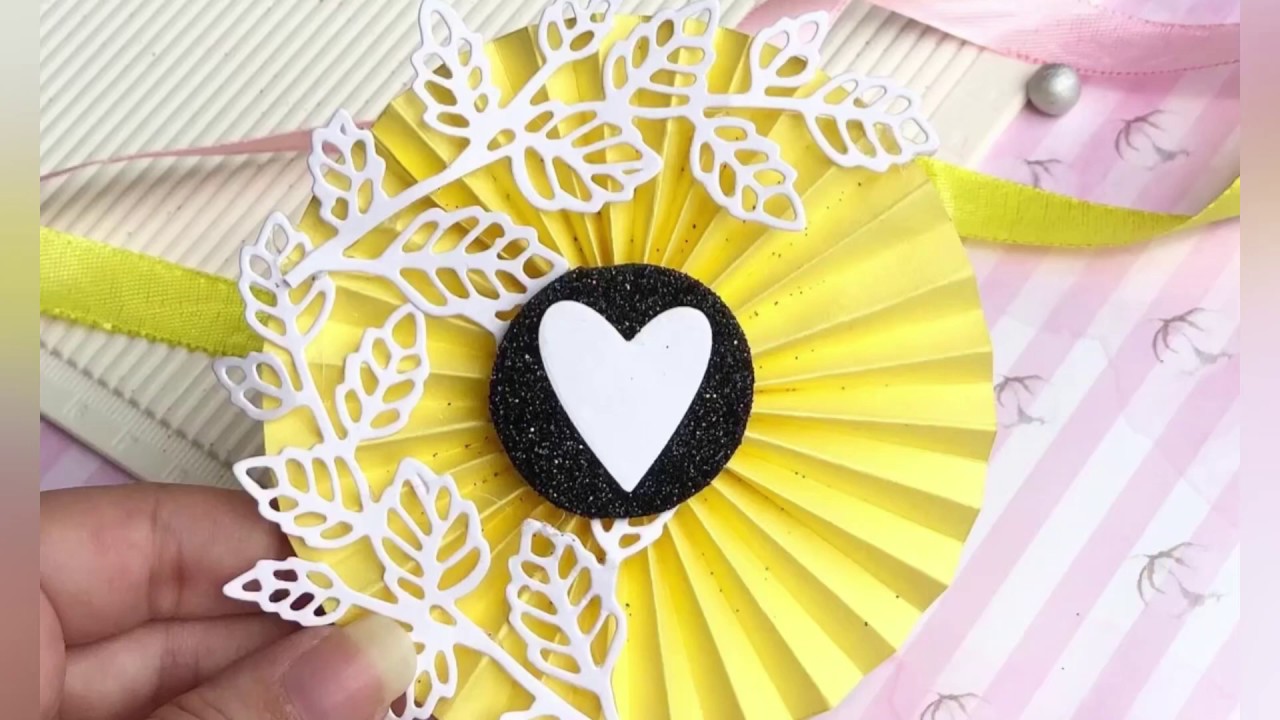 Rosette tutorial 😍 || Scrapbooking embellishments || Simple paper ...