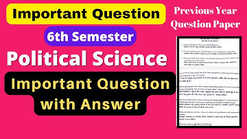 Political Science Understanding Globalization Notes & Important Question |BA Programme 6th Semester