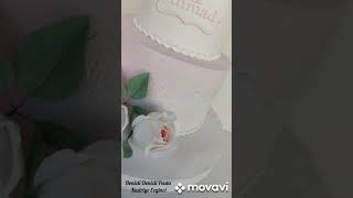 Engagament Cake Sugar Flowers