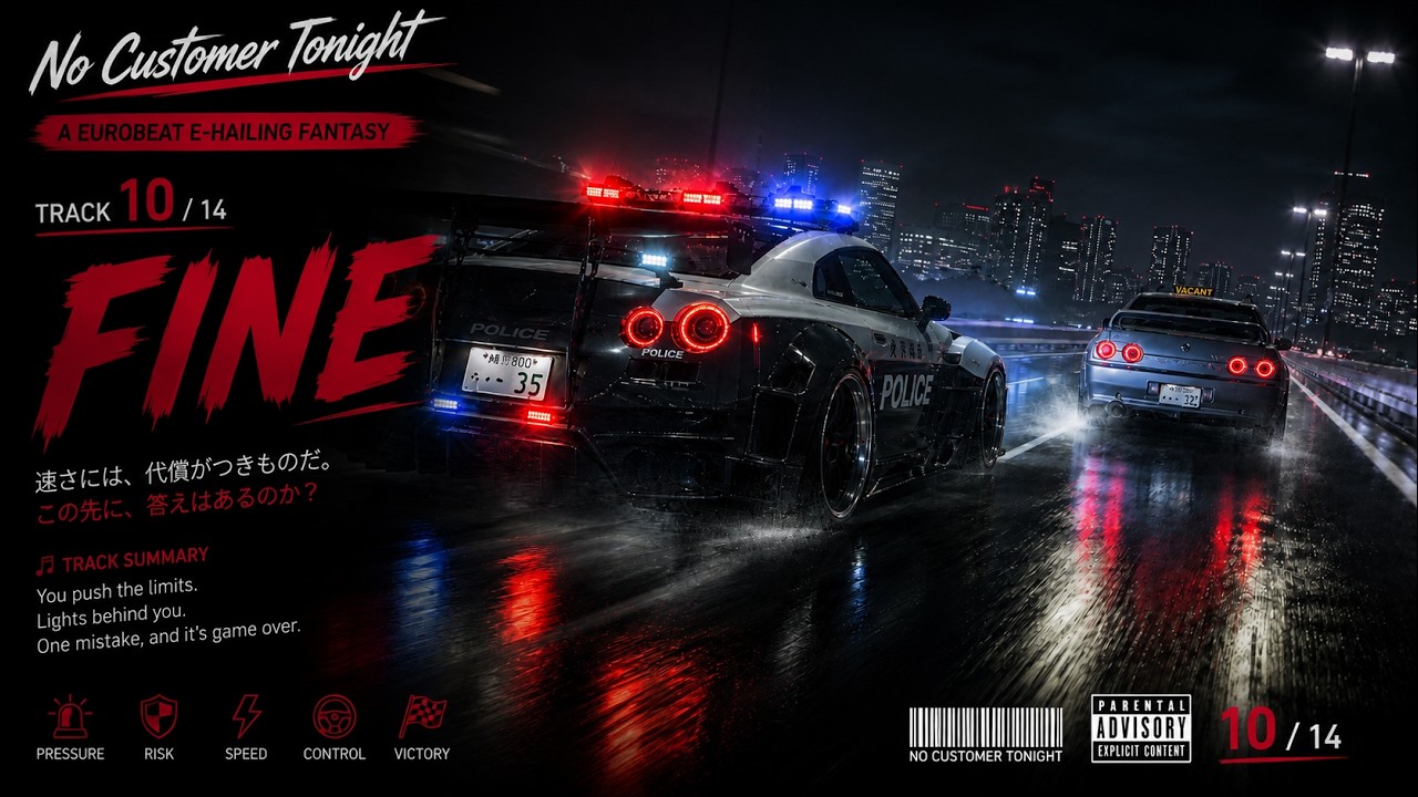 10. Fine — Dark Stealth Eurobeat Night Chase | No Customer Tonight