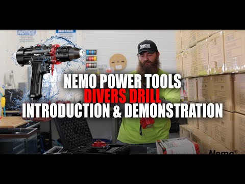 Nemo DD-18V-6Li-50 Divers Edition Cordless Underwater Drill (Two 6Ah Batteries) Video