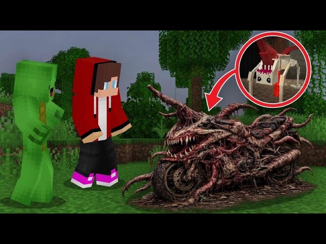 Minecraft: Jay and Maggie find the motorcycle that the crazy