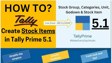 Inventory Vouchers in Tally Prime 5.1 II stock group, items, category,etc II ENGLISH