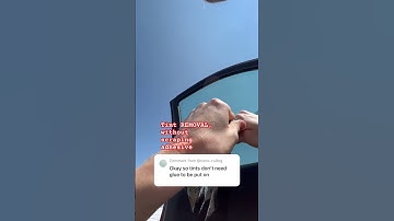 Tint REMOVAL‼️ no scraping glue off‼️‼️ #detailing #tint #tintremoval #detailingworld #details #usa