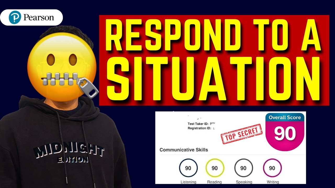 PTE Respond to a Situation 2026 | Full Guide for 65+ & 90+ Scores | Speaking PTE | The PTE Advisor