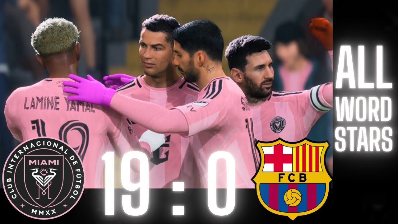 FC 25 -MESSI RONALDO NEYMAR & MBAPPE | ALL STARS | INTER MIAMI 19